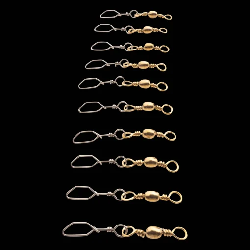 Abu Garcia Snap Swivels Gold 8, peruke - Kalastustarvikkeet - Abu Garcia Snap Swivels Gold 8, peruke