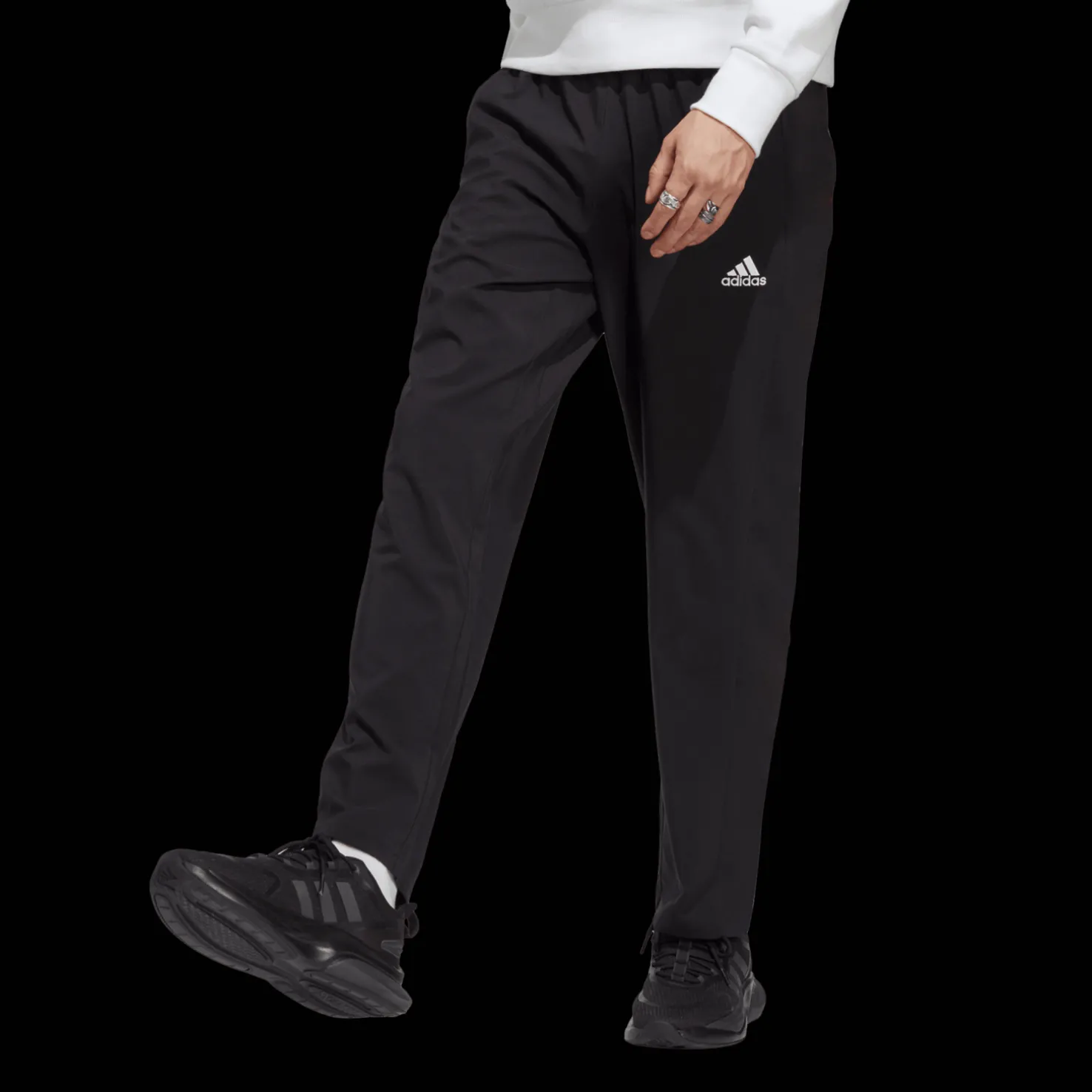 AEROREADY Essentials Stanford Traksuit Bottoms, miesten collegehousut - Vapaa-Ajan Housut - AEROREADY Essentials Stanford Traksuit Bottoms, miesten collegehousut