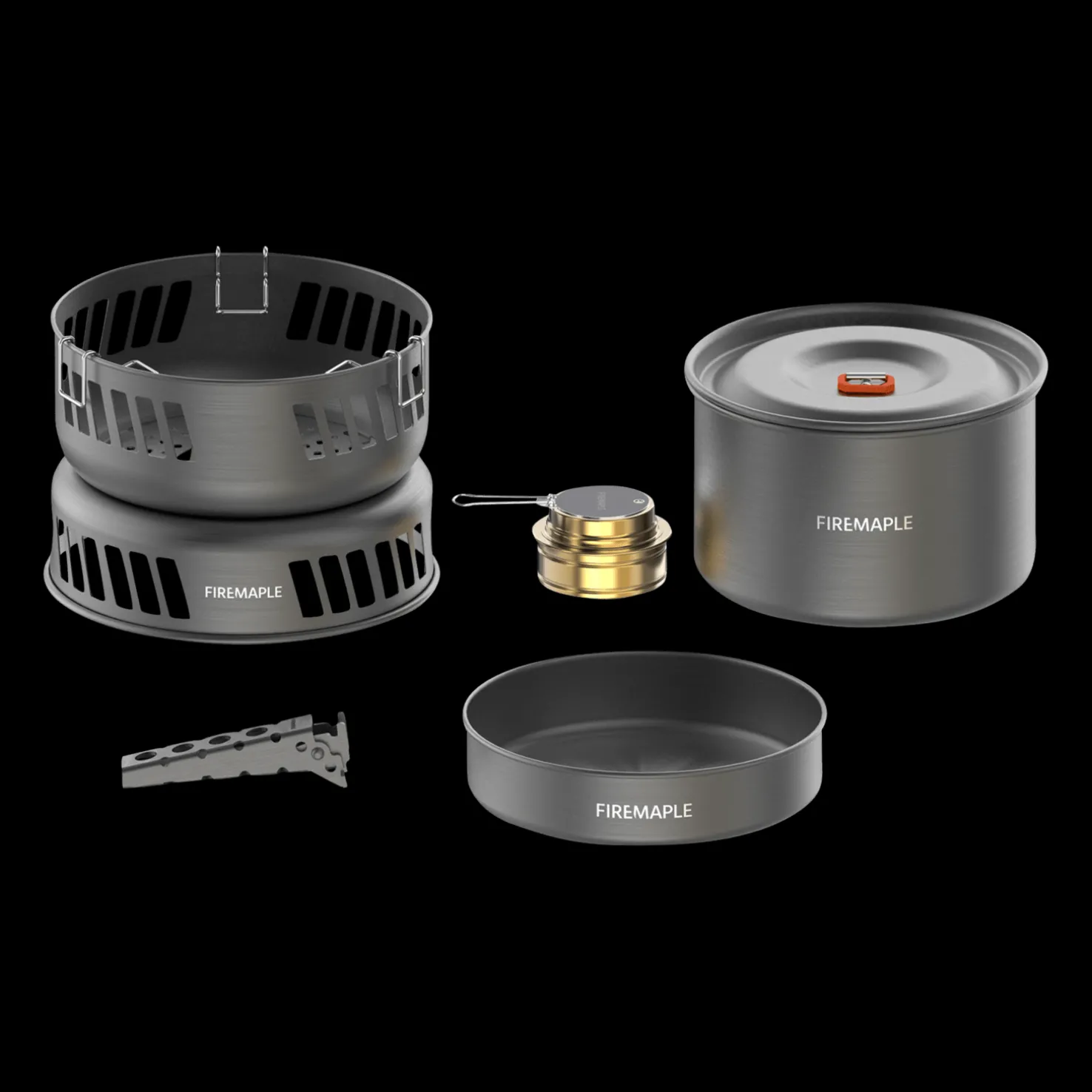 Cooking Kit W/Alchol Burner, retkikeitin spriipolttimella - Retkikeittimet - Cooking Kit W/Alchol Burner, retkikeitin spriipolttimella