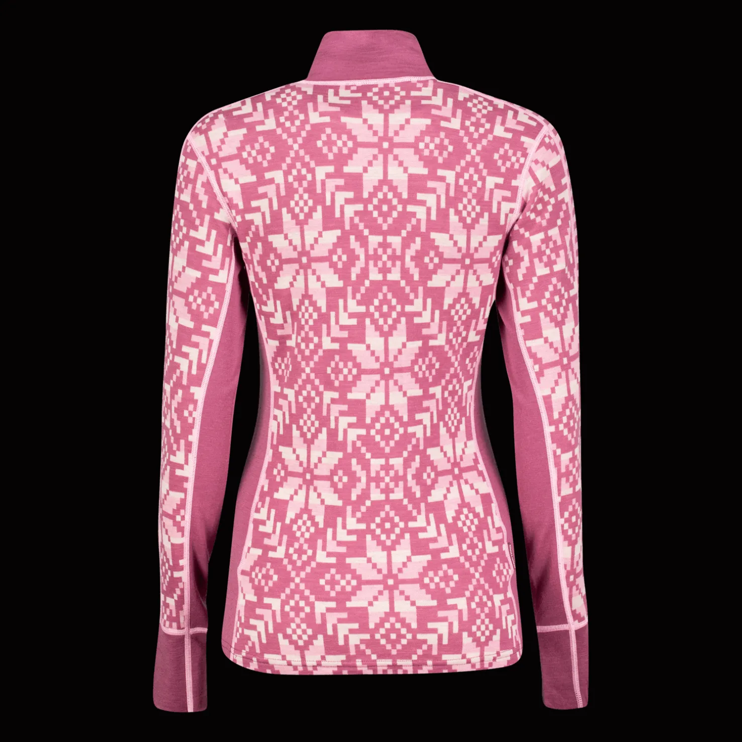 Else Half Zip, naisten villapaita - Villakerrastot yläosat naiset - Else Half Zip, naisten villapaita