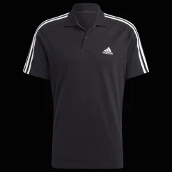 Essentials Piqué Emroidered Small Logo 3-Stripes, miesten pikeepaita - T-Paidat Ja Pikeepaidat - Essentials Piqué Emroidered Small Logo 3-Stripes, miesten pikeepaita