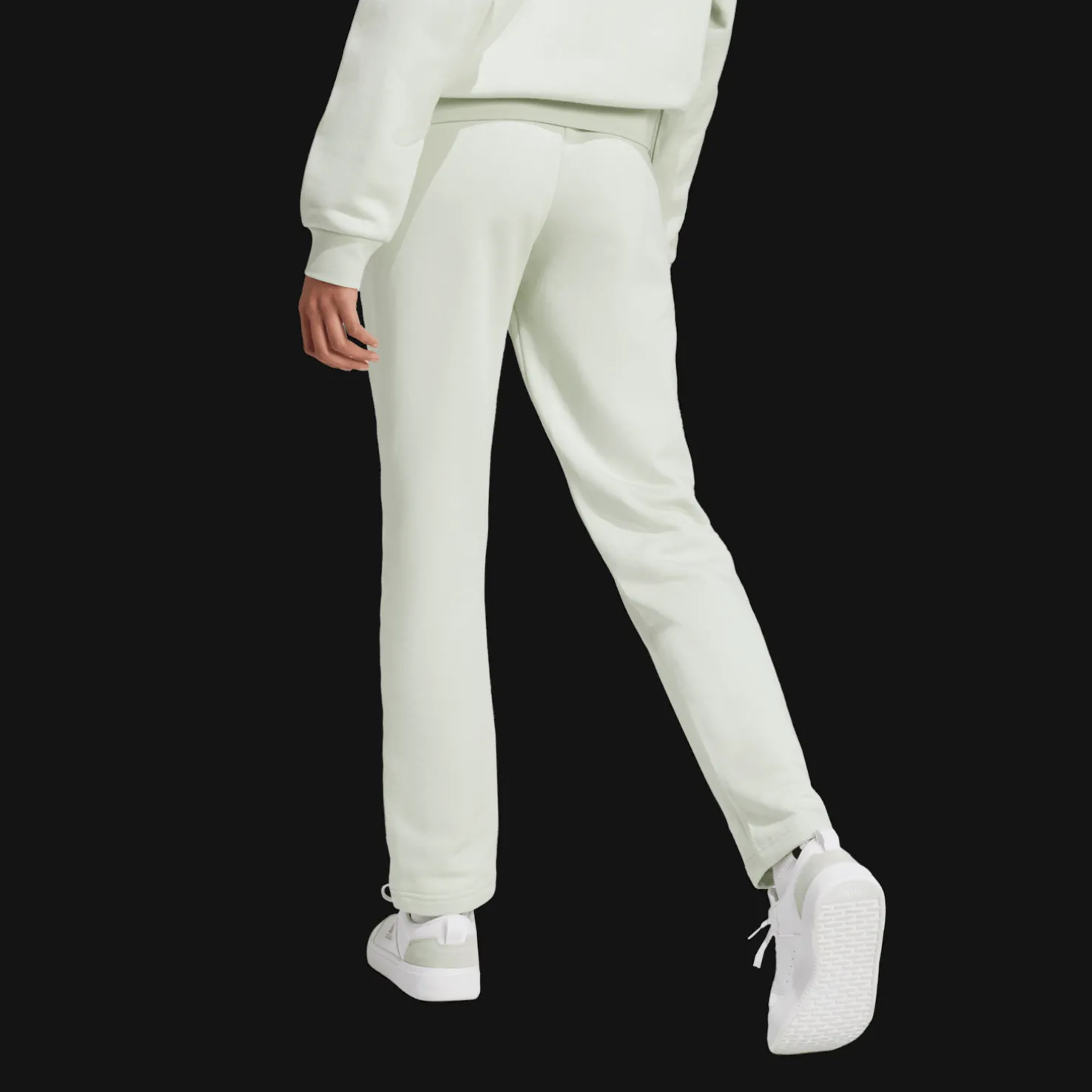 Essentials Small Logo Feel Cozy Open Hem Joggers, naisten collegehousut - Vapaa-Ajan Housut - Essentials Small Logo Feel Cozy Open Hem Joggers, naisten collegehousut