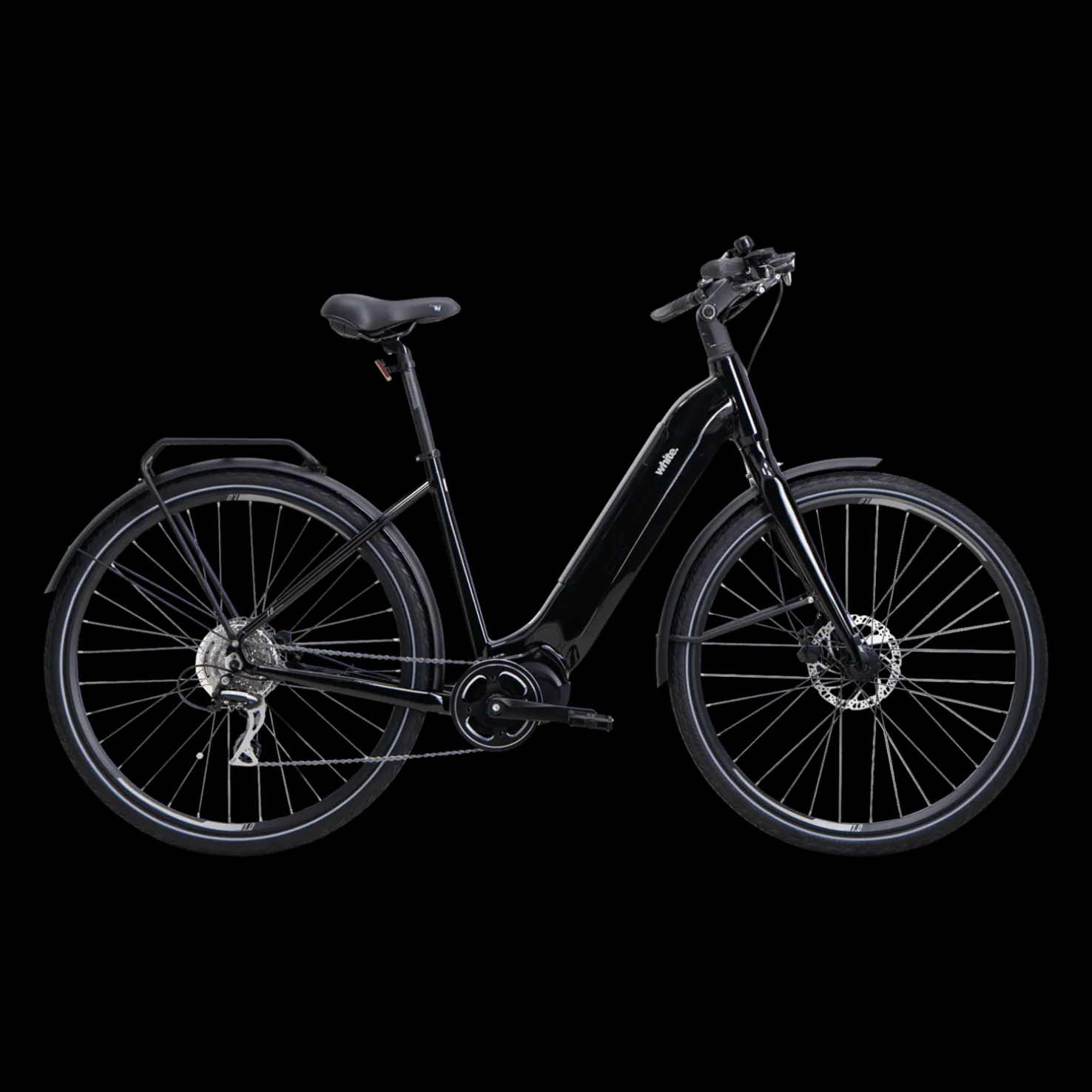 E-Trekking 1.0 Wave JET BLACK 24, naisten hybridisähköpyörä - Sähköpyörät - E-Trekking 1.0 Wave JET BLACK 24, naisten hybridisähköpyörä