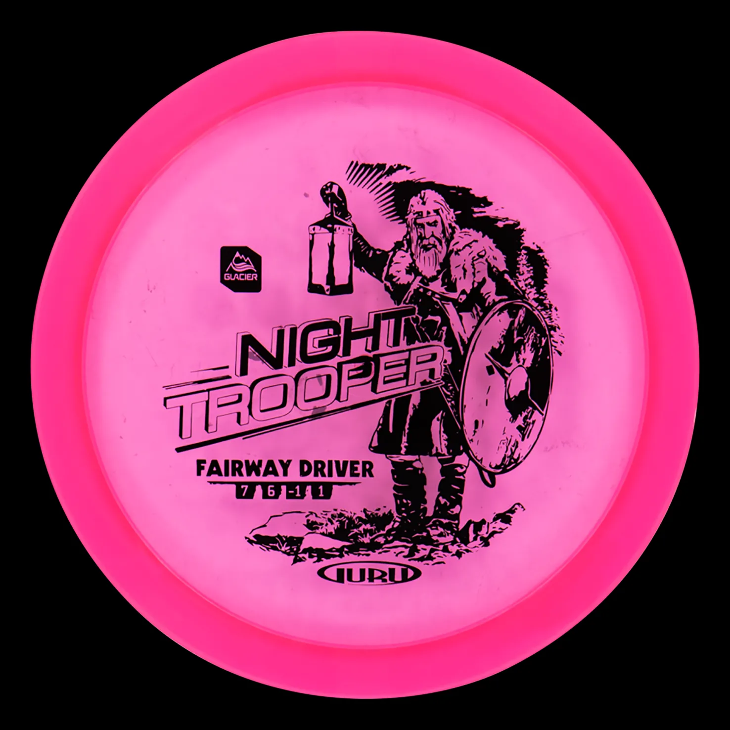 Glacier Line Driver Night Trooper, 170-175g, frisbeegolfkiekko - Frisbeegolf - Glacier Line Driver Night Trooper, 170-175g, frisbeegolfkiekko