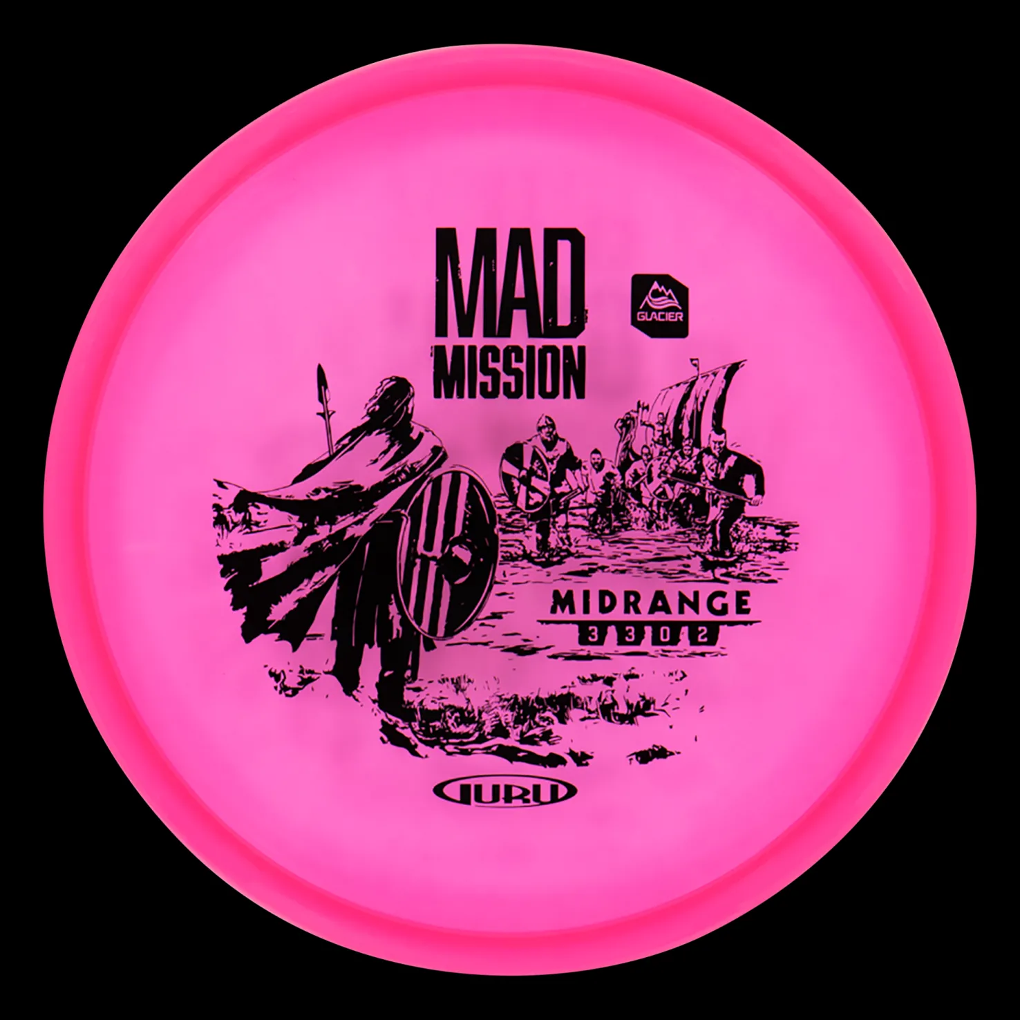 Glacier Line Midrange Mad Mission, 170-175g, midrange frisbeegolfkiekko - Frisbeegolf - Glacier Line Midrange Mad Mission, 170-175g, midrange frisbeegolfkiekko