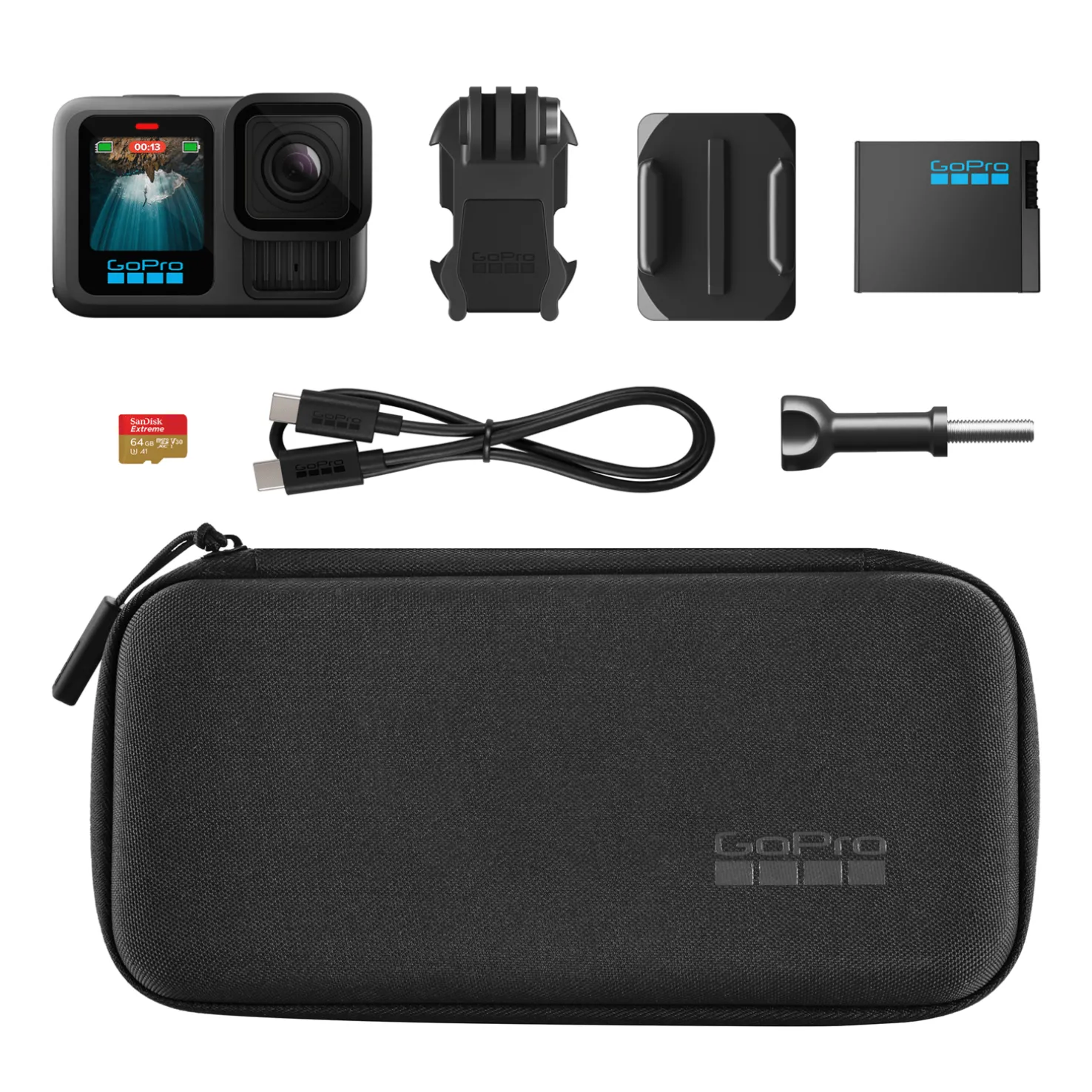 GoPro HERO13 Black Specialty Bundle, GoPro HERO13 -pakkaus - Kamera - GoPro HERO13 Black Specialty Bundle, GoPro HERO13 -pakkaus
