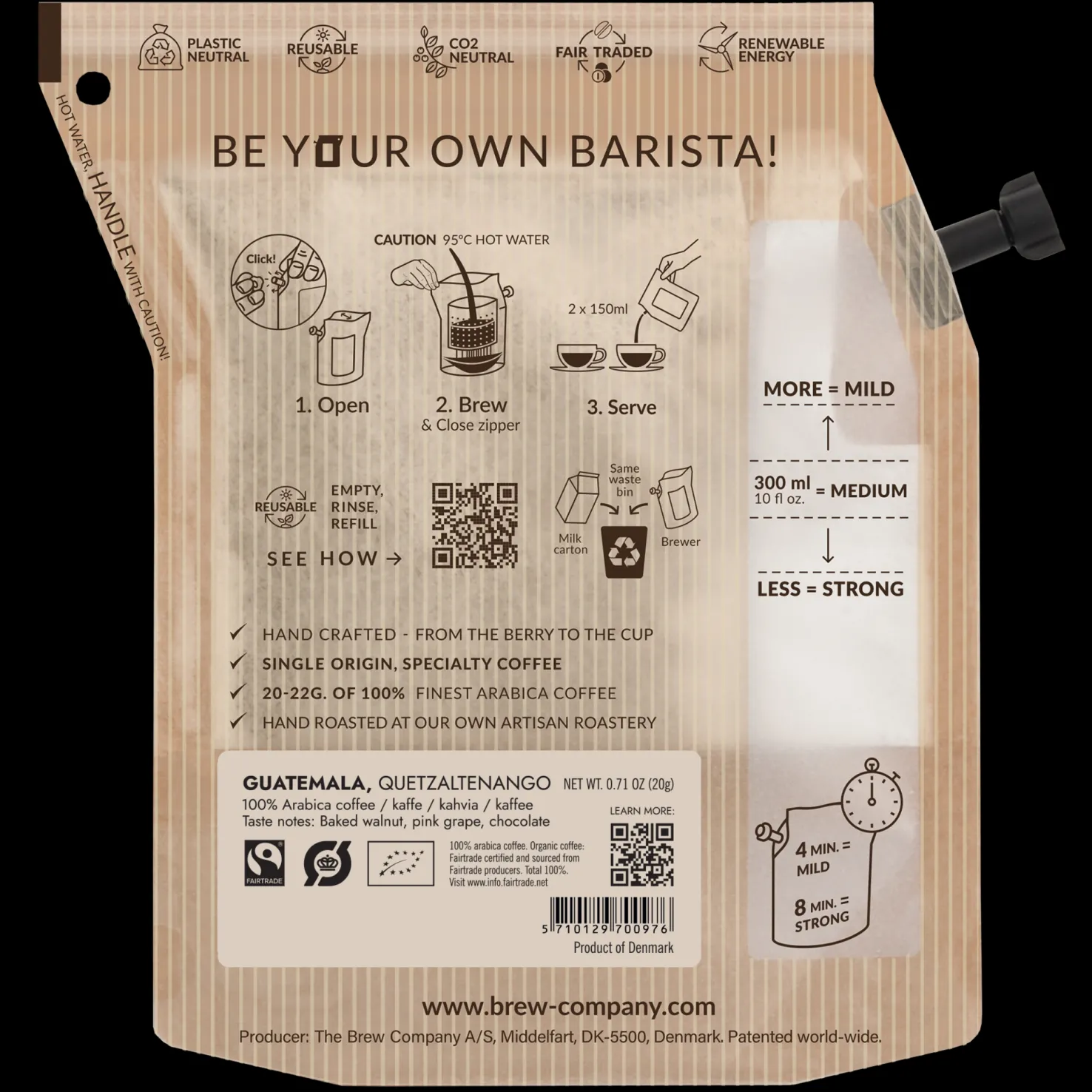 Guatemala 2 Cups Coffee, Medium Roast - Retkiruoat Ja -Muonat - Guatemala 2 Cups Coffee, Medium Roast