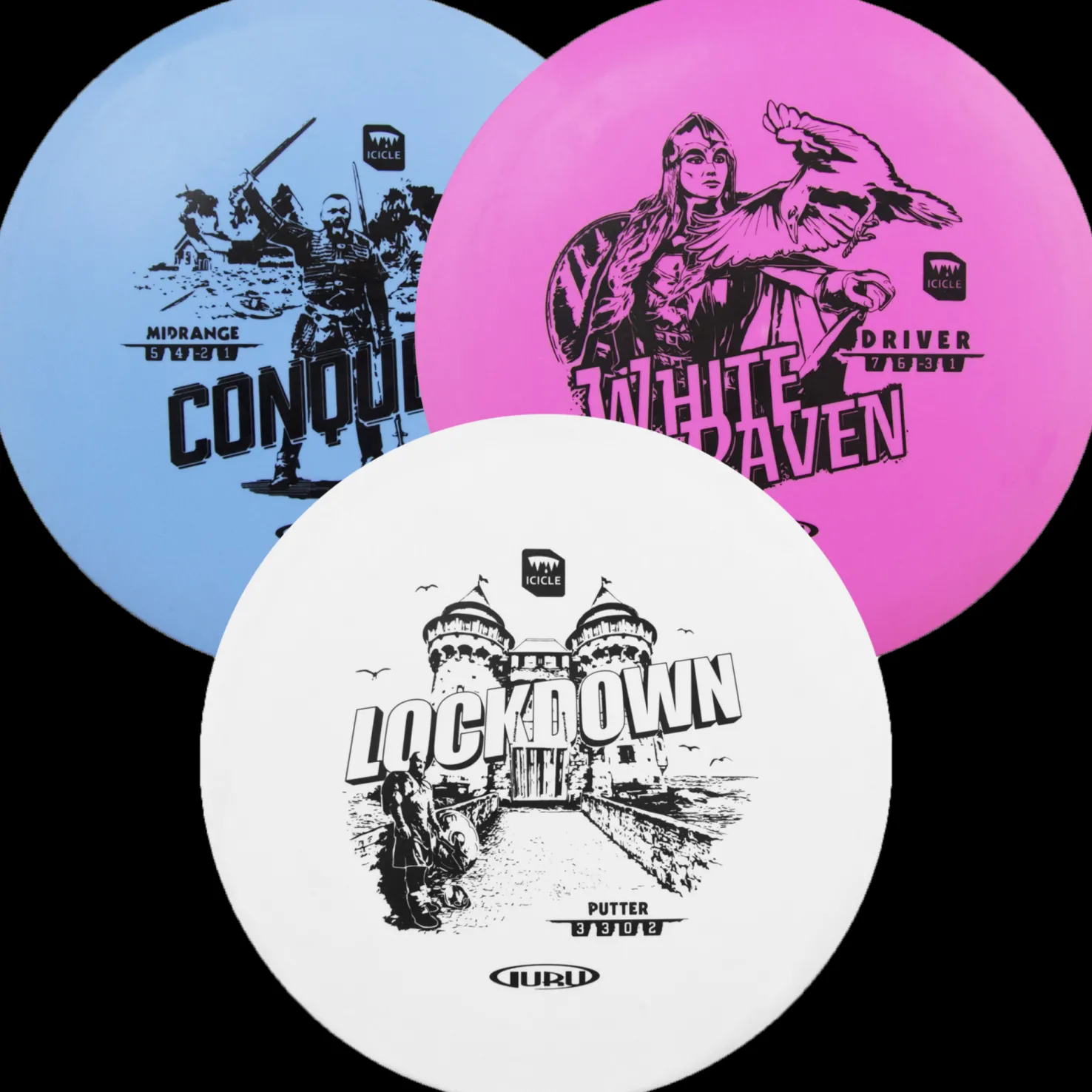 Icicle Disc Golf Starter Set - Frisbeegolf - Icicle Disc Golf Starter Set