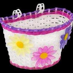 Kids Bike Basket w/flower - Pyörälaukut ja korit - Kids Bike Basket w/flower