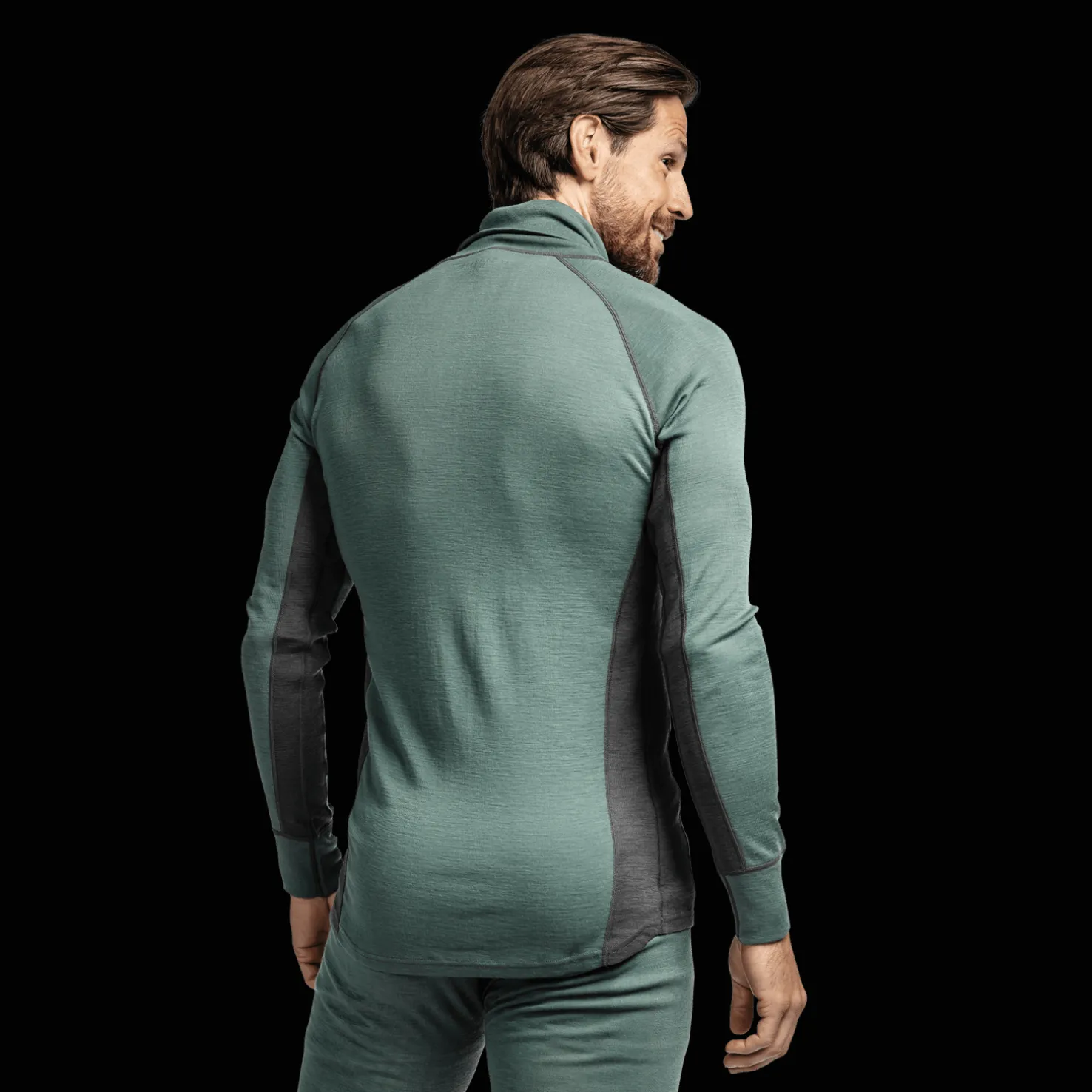 Laajias Merino Wool Polo Zip, miesten villapaita - Villakerrastot yläosat miehet - Laajias Merino Wool Polo Zip, miesten villapaita