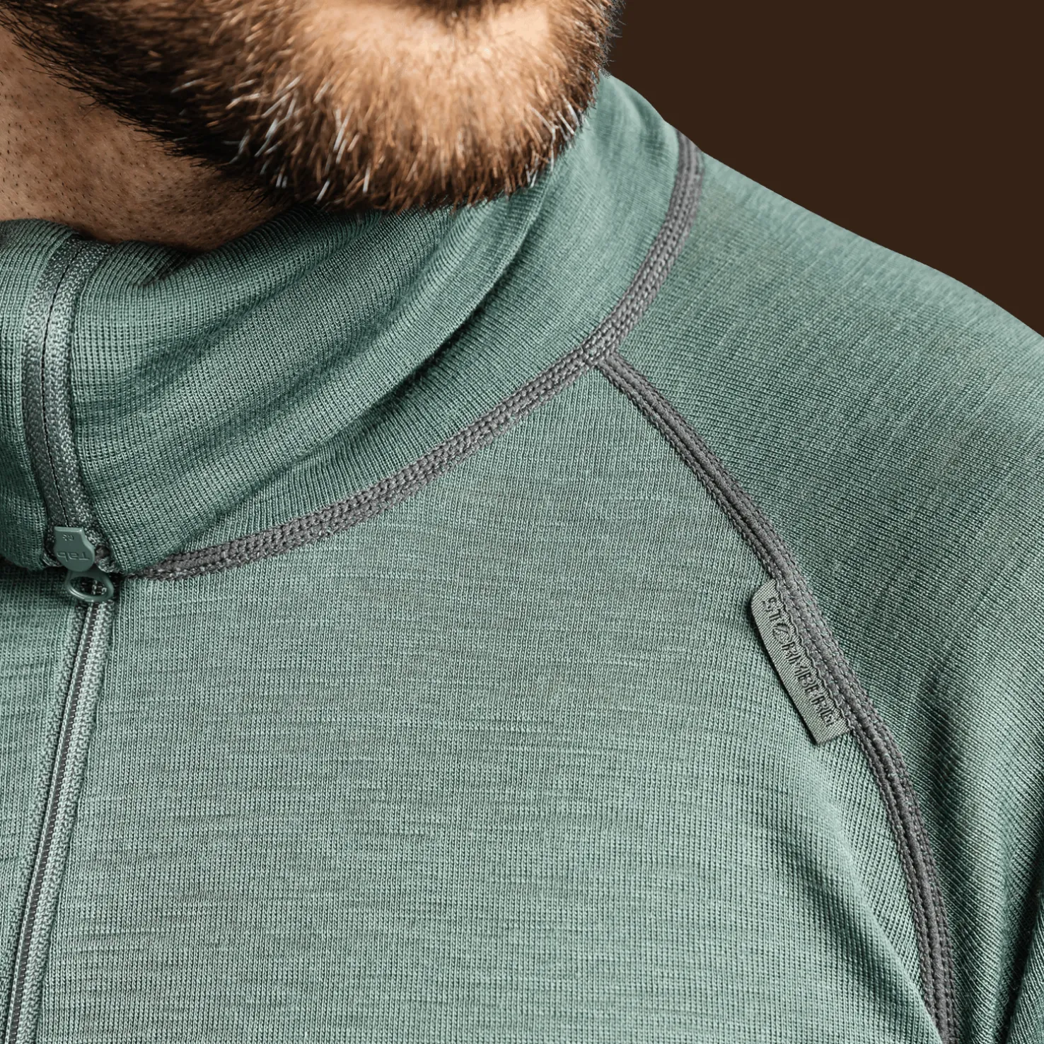 Laajias Merino Wool Polo Zip, miesten villapaita - Villakerrastot yläosat miehet - Laajias Merino Wool Polo Zip, miesten villapaita