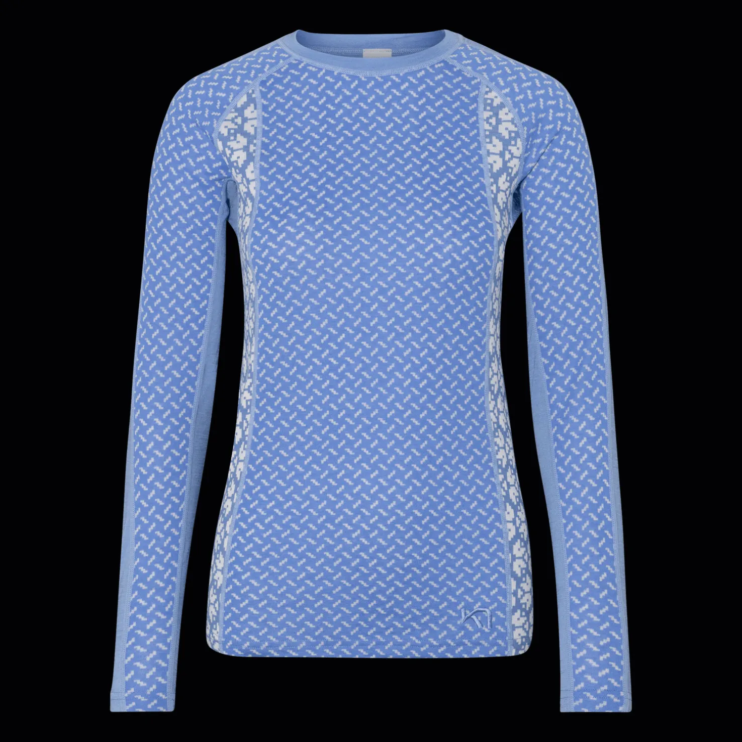 Lekker Long Sleeve, naisten villapaita - Villakerrastot yläosat naiset - Lekker Long Sleeve, naisten villapaita