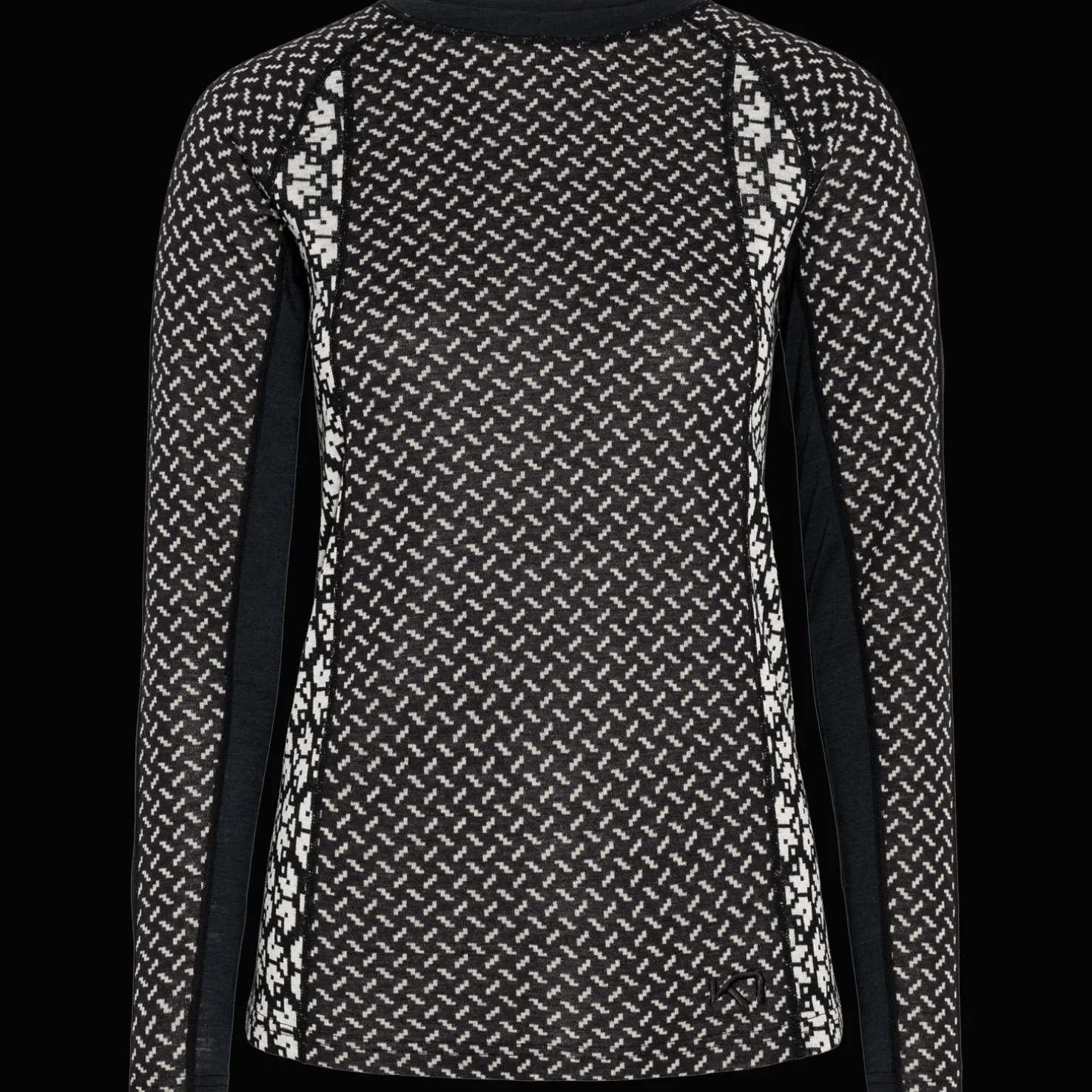 Lekker Long Sleeve, naisten villapaita - Villakerrastot yläosat naiset - Lekker Long Sleeve, naisten villapaita