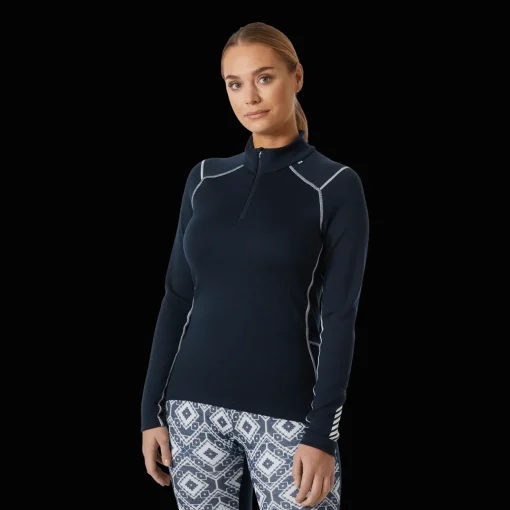Lifa Merino Midweight 1/2 Zip, naisten villapaita - Villakerrastot yläosat naiset - Lifa Merino Midweight 1/2 Zip, naisten villapaita