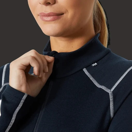 Lifa Merino Midweight 1/2 Zip, naisten villapaita - Villakerrastot yläosat naiset - Lifa Merino Midweight 1/2 Zip, naisten villapaita
