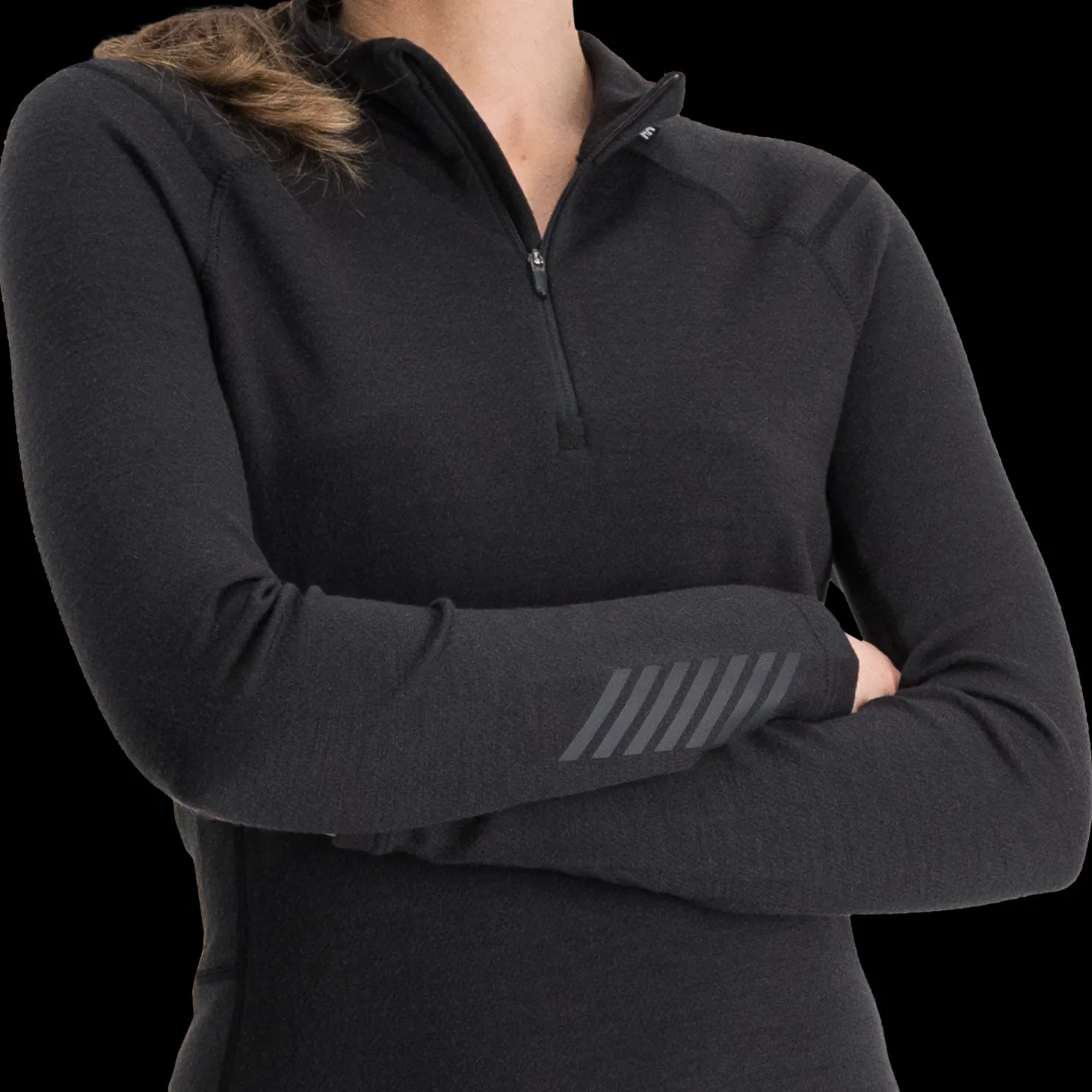 Lifa Merino Midweight 1/2 Zip, naisten villapaita - Villakerrastot yläosat naiset - Lifa Merino Midweight 1/2 Zip, naisten villapaita