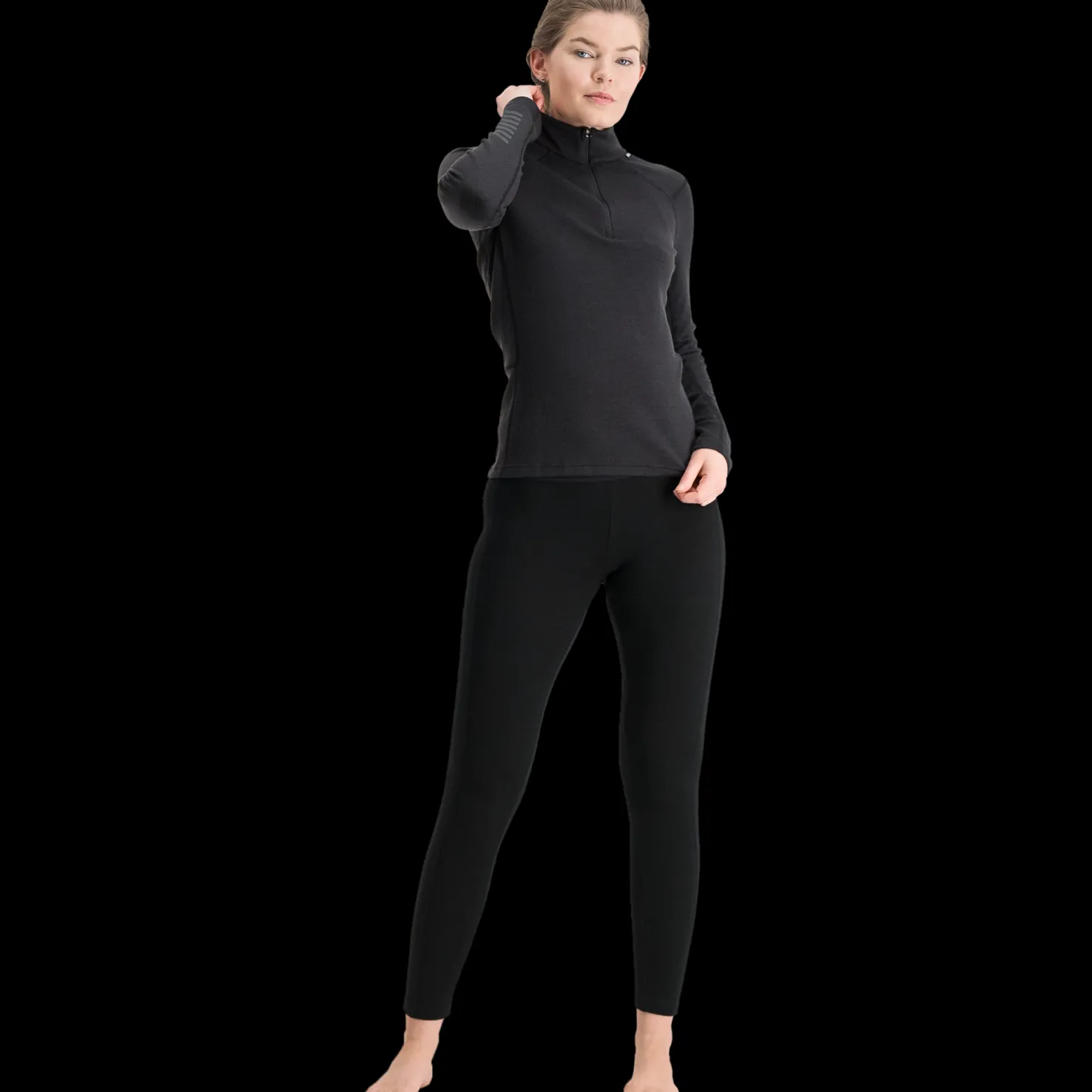 Lifa Merino Midweight 1/2 Zip, naisten villapaita - Villakerrastot yläosat naiset - Lifa Merino Midweight 1/2 Zip, naisten villapaita