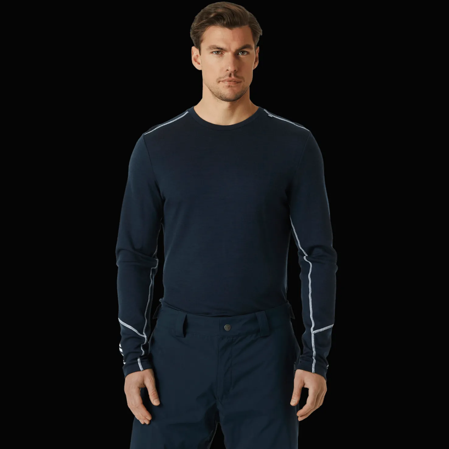 LIFA Merino Midweight Crew, miesten villapaita - Villakerrastot yläosat miehet - LIFA Merino Midweight Crew, miesten villapaita