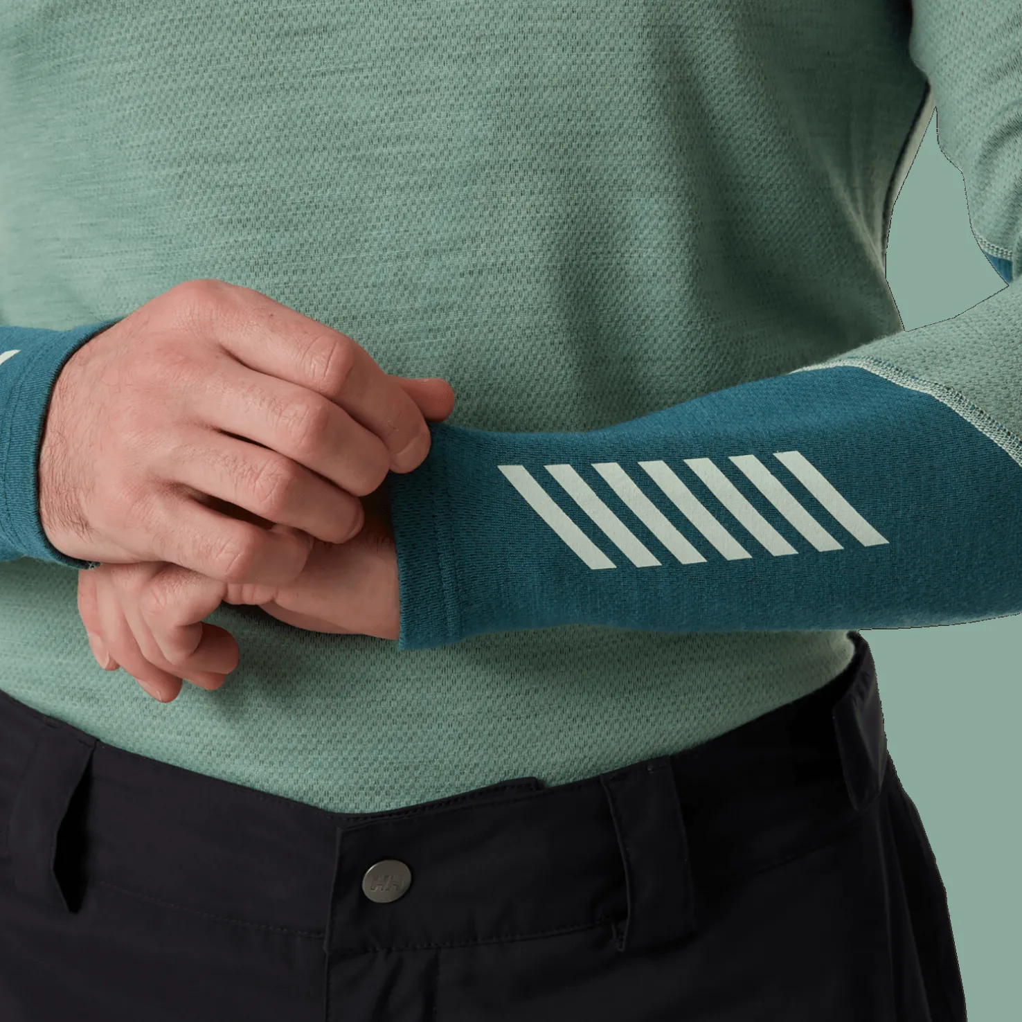 LIFA Merino Midweight Crew, miesten villapaita - Villakerrastot yläosat miehet - LIFA Merino Midweight Crew, miesten villapaita