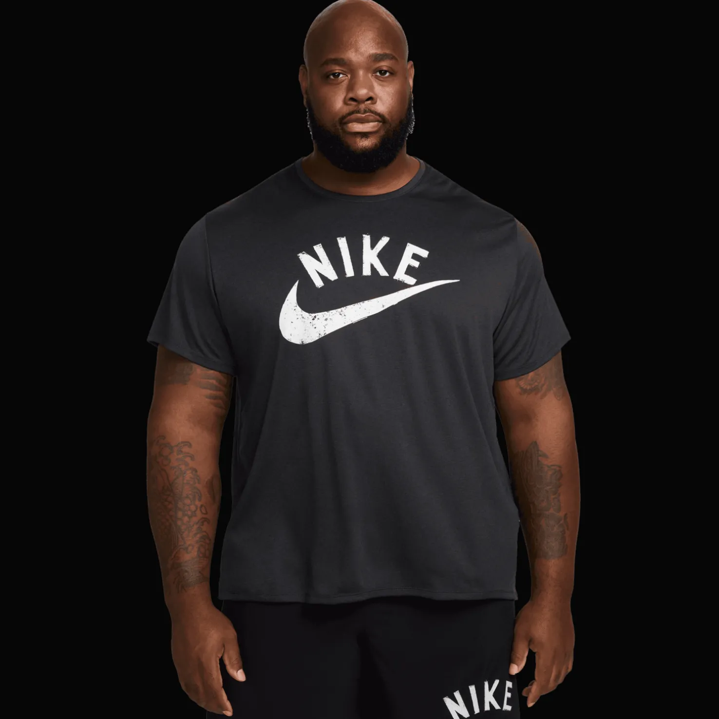 Miler Swoosh Dri-FIT Short-Sleeve, miesten treenipaita - Urheilupaidat - Miler Swoosh Dri-FIT Short-Sleeve, miesten treenipaita