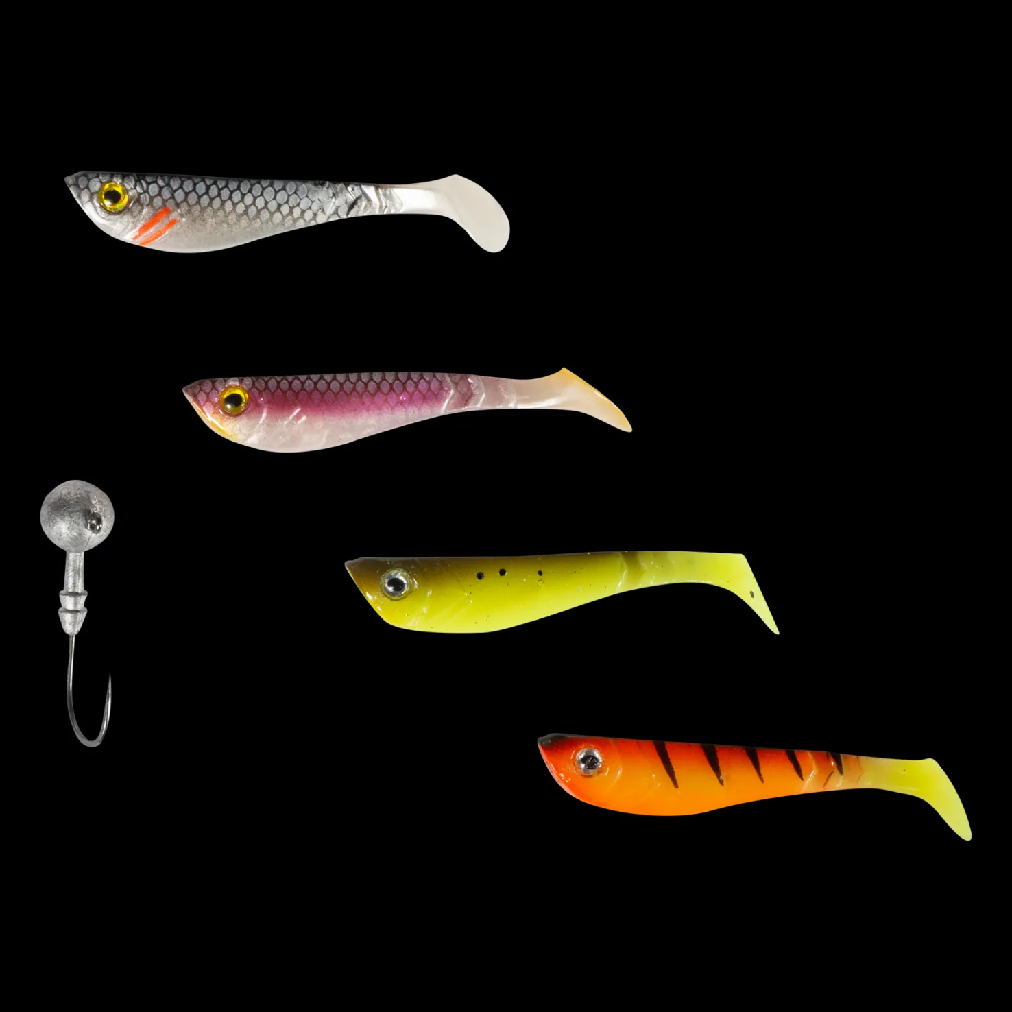 Pulse Shad Box 6cm Incl. Jigheads, jiggsett - Viehelajitelmat - Pulse Shad Box 6cm Incl. Jigheads, jiggsett