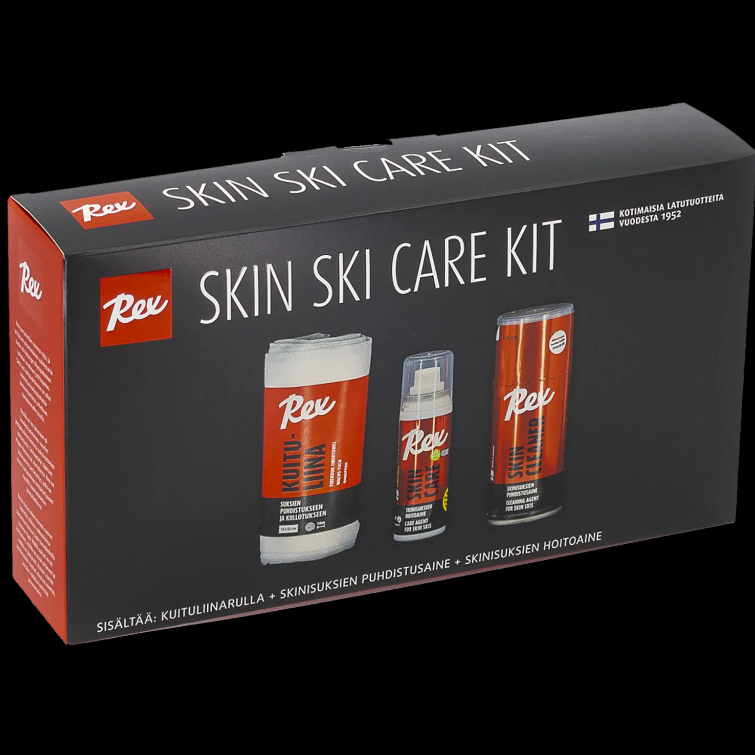Rex 571 Skin Ski Care kit (skin care, skin cleaner, fiber cl, skin cleaner, fiber cloth) 23/24, skin cleaner fiber cl pitokarvasuksien hoitopaketti - Voiteen Poistoaineet - Rex 571 Skin Ski Care kit (skin care, skin cleaner, fiber cl, skin cleaner, fiber cloth) 23/24, skin cleaner fiber cl pitokarvasuksien hoitopaketti