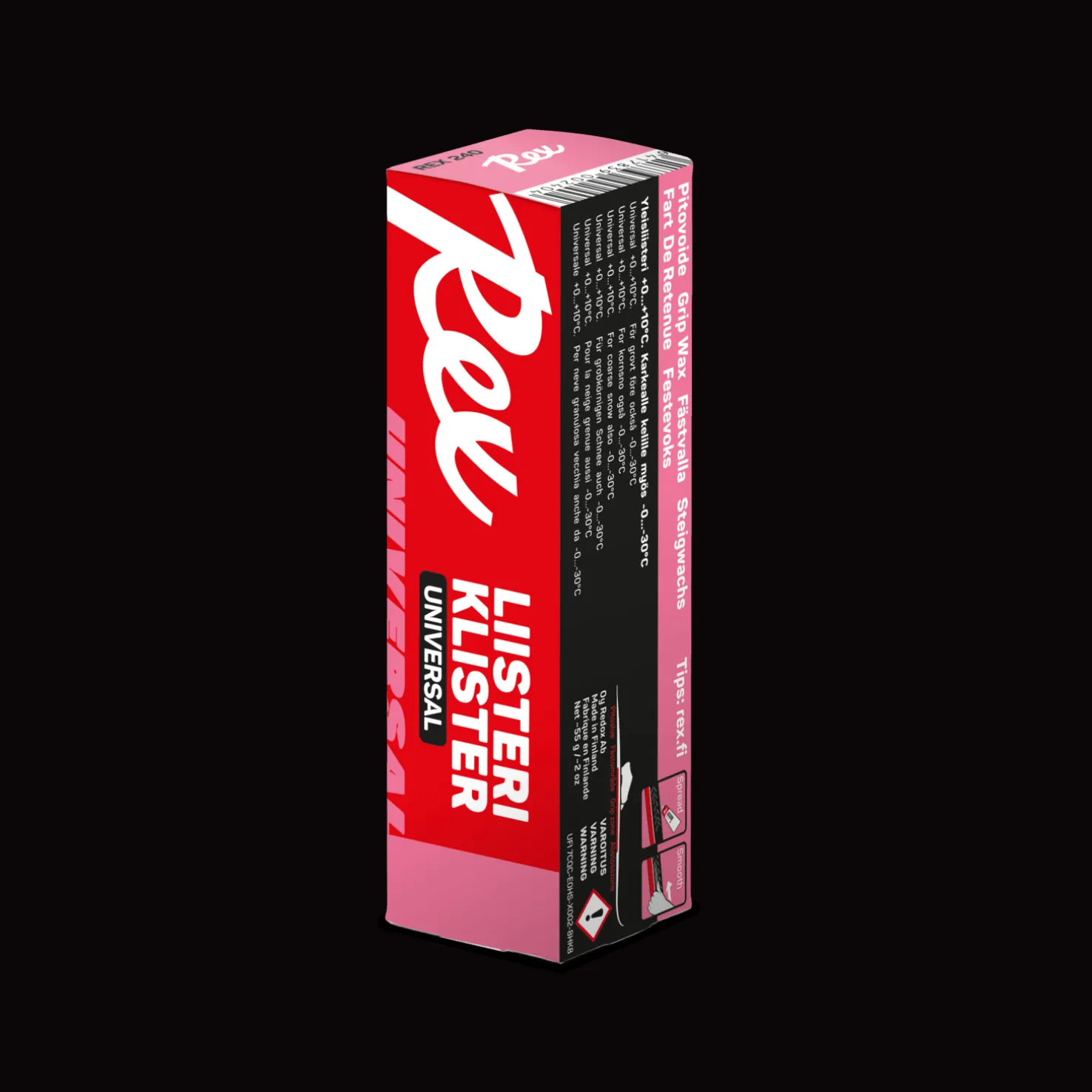 Rex Klister Universal +10/-30C 24/25, yleisliisteri kaikille liisterikeleille - Pitovoiteet Suksiin - Rex Klister Universal +10/-30C 24/25, yleisliisteri kaikille liisterikeleille