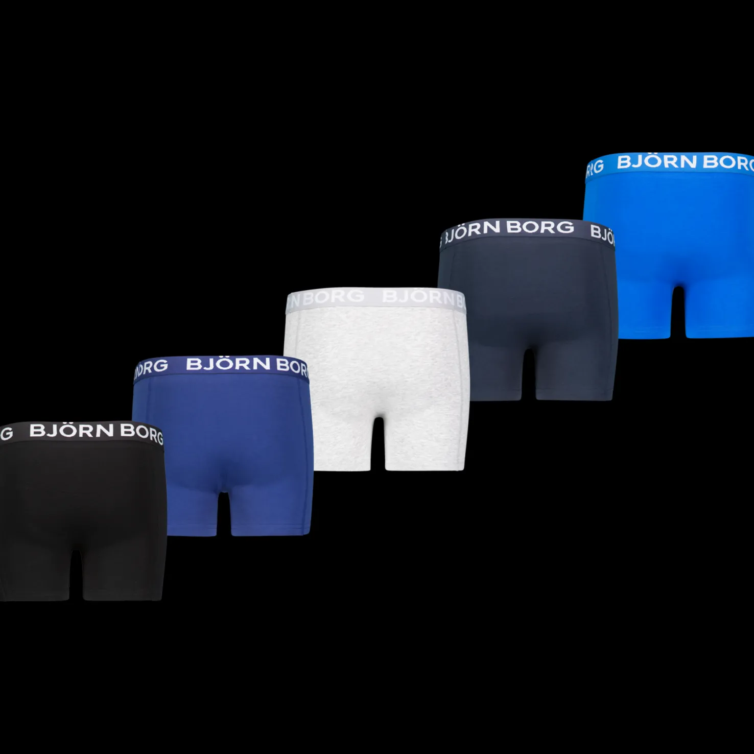 Shorts Sammy Solid 5-pack, nuorten bokserit - Boxers - Shorts Sammy Solid 5-pack, nuorten bokserit