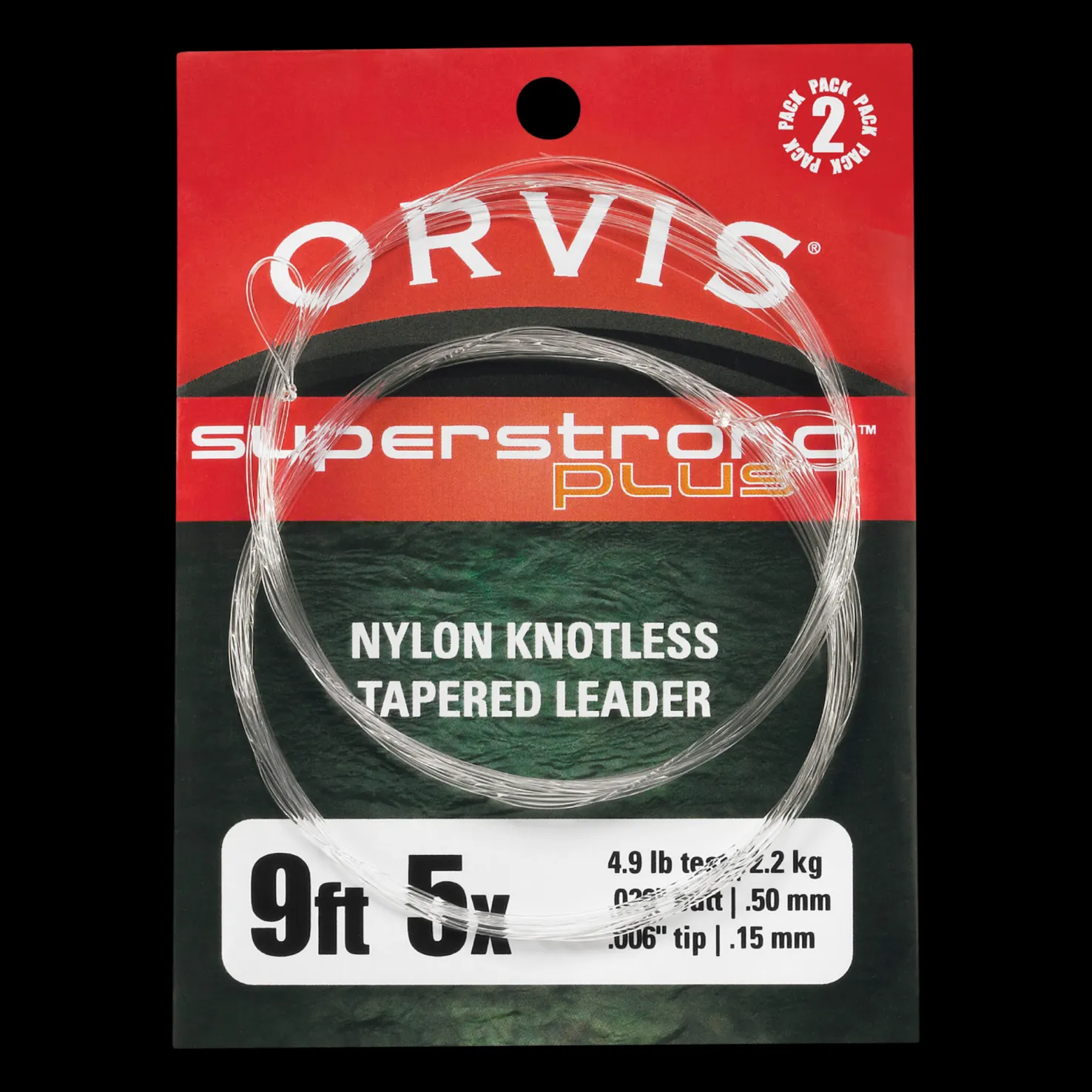 Super Strong Knotless Leaders 2-pack, 9', 0x - Perhosiimat - Super Strong Knotless Leaders 2-pack, 9', 0x