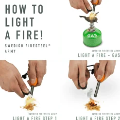 Swedish FireSteel arm, sytytysrauta - Retkeilyvarusteet - Swedish FireSteel arm, sytytysrauta