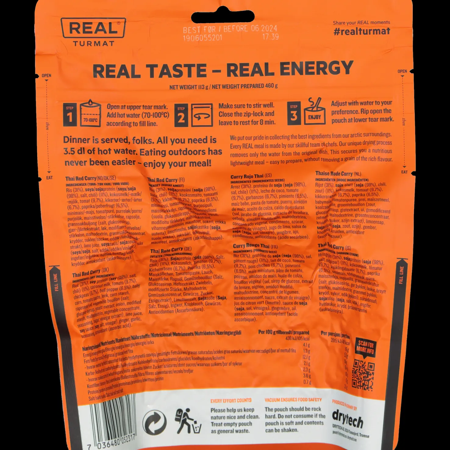 Thai Red Curry, retkiruoka - Retkiruoat Ja -Muonat - Thai Red Curry, retkiruoka