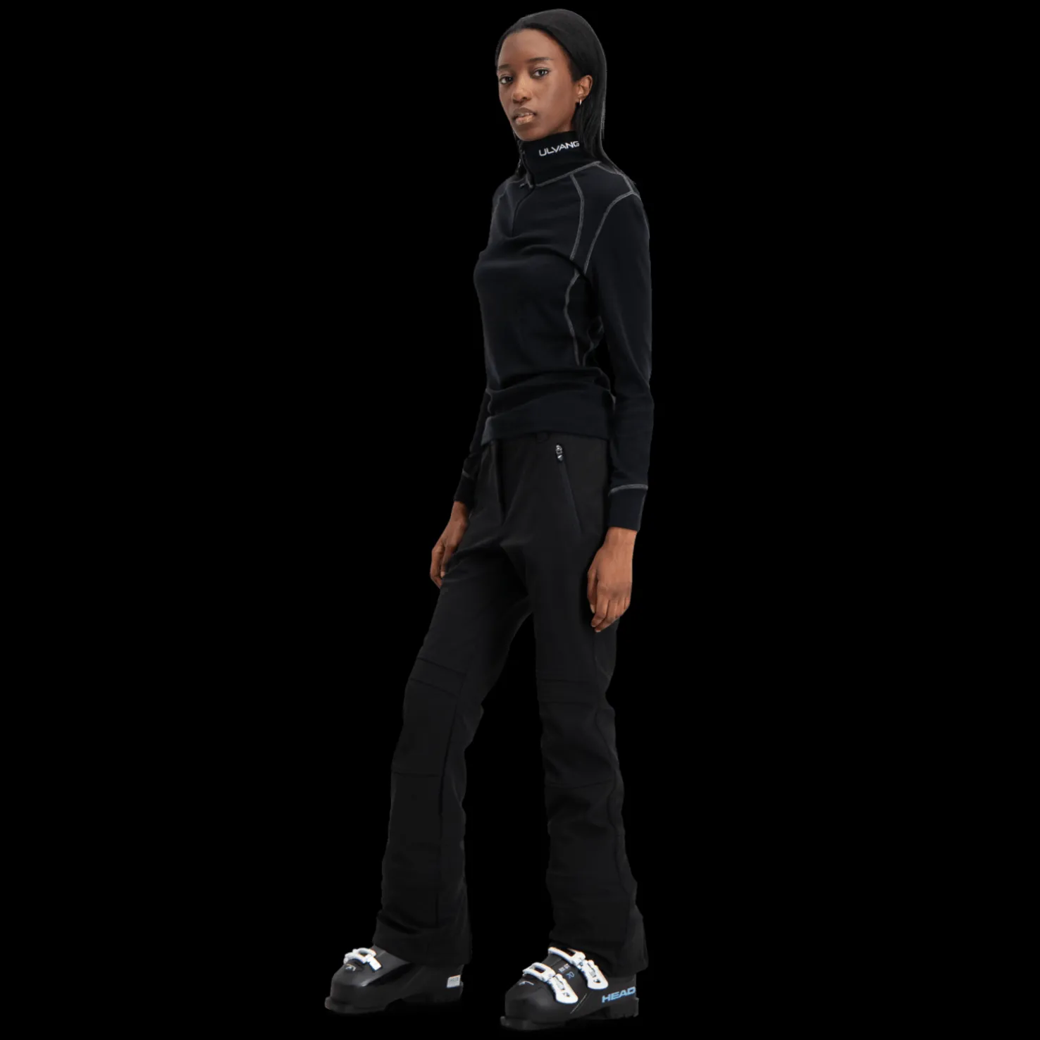 Thermo Turtle Neck W/zip, naisten villapaita - Villakerrastot yläosat naiset - Thermo Turtle Neck W/zip, naisten villapaita