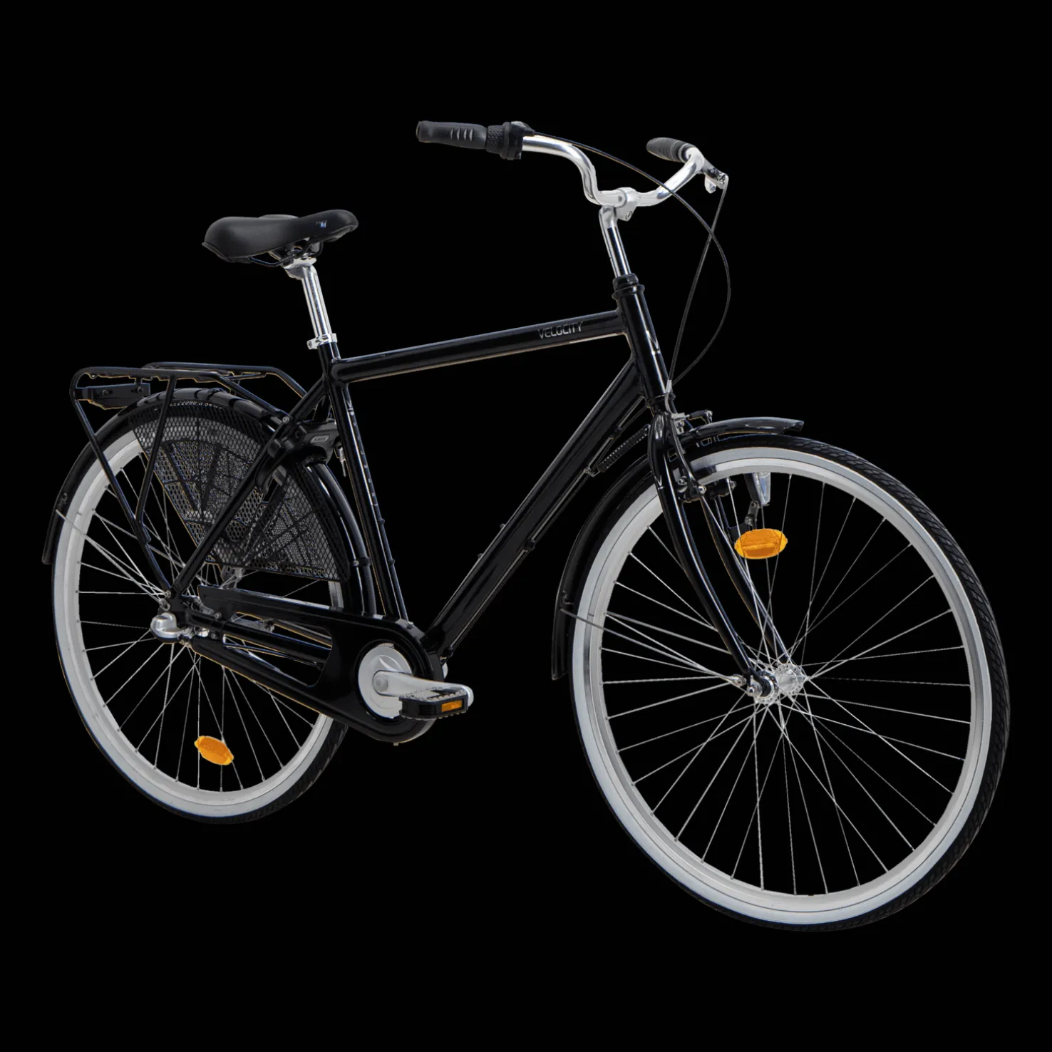 Vilmer 28" 3-speed Classic Black 24, miesten kaupunkipyörä - Citypyörät - Vilmer 28" 3-speed Classic Black 24, miesten kaupunkipyörä