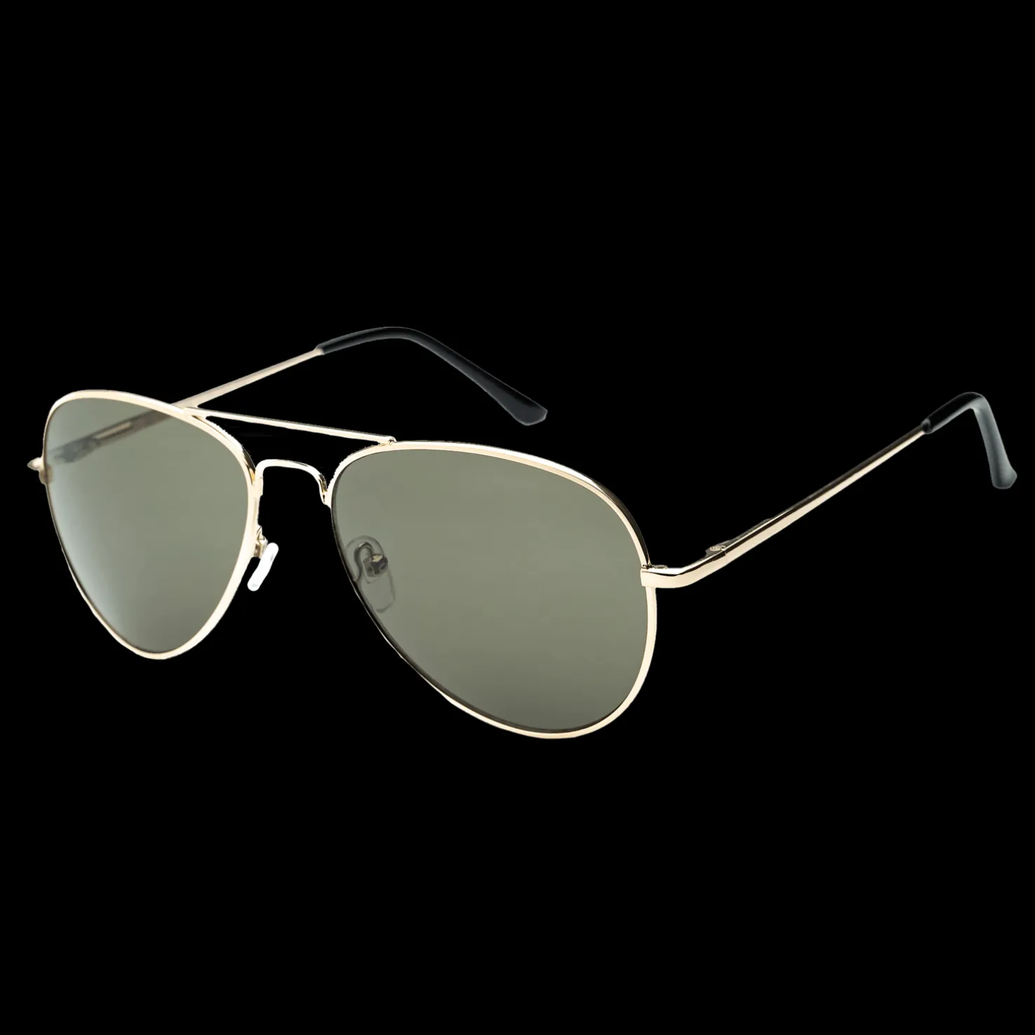 011 Waye Gold Frame With Green Lens, aurinkolasit, pilottilasit, unisex - Lifestyle Aurinkolasit - 011 Waye Gold Frame With Green Lens, aurinkolasit, pilottilasit, unisex