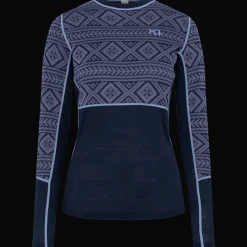 Ida Long Sleeve, naisten villapaita - Villakerrastot yläosat naiset - Ida Long Sleeve, naisten villapaita