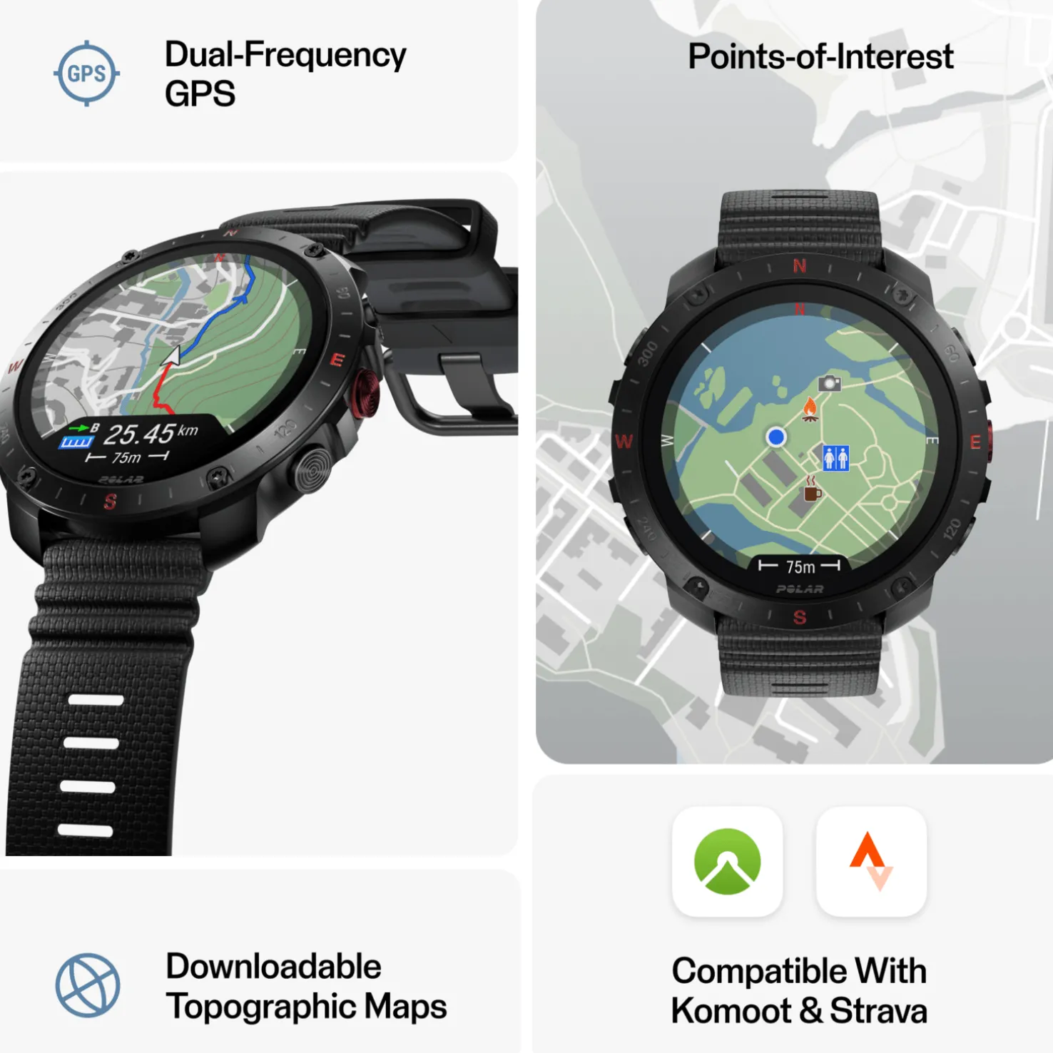 Polar Grit X2 Pro, älykello, multisportkello - Sykemittarit - Polar Grit X2 Pro, älykello, multisportkello