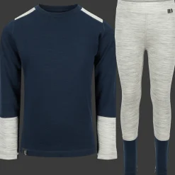 Røros, lasten villakerrastosetti - Pitkät Alushousut - Røros, lasten villakerrastosetti