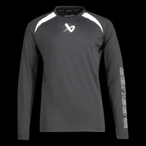 S22 Bauer Perfromance Long Sleeve Top-Yth 23/24, treenipaita lapset - Alusasut Jääkiekkoon - S22 Bauer Perfromance Long Sleeve Top-Yth 23/24, treenipaita lapset